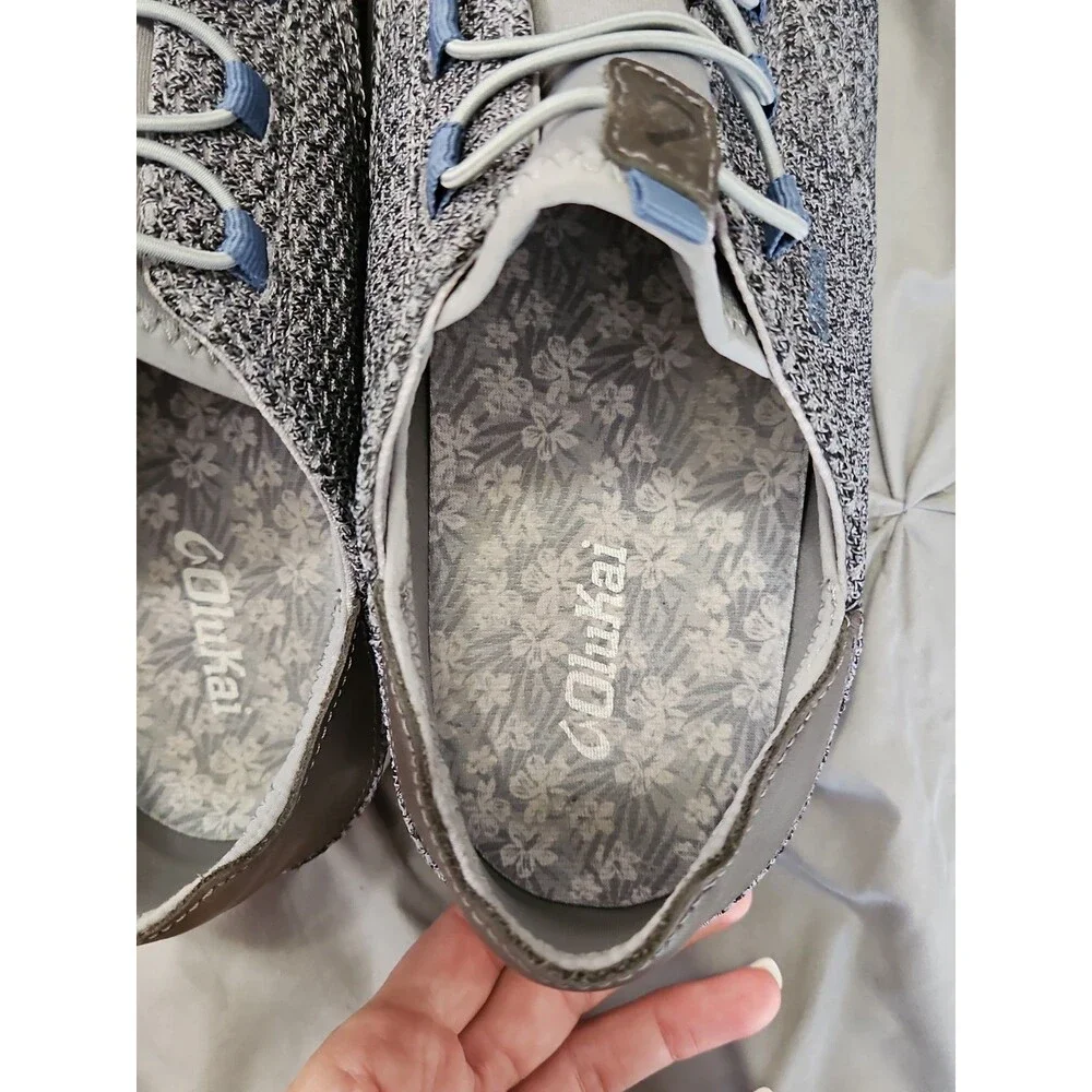 OluKai Alapa Li Men’s Size 12 Slip On Running Sneakers Charcoal Gray Mesh EUC
